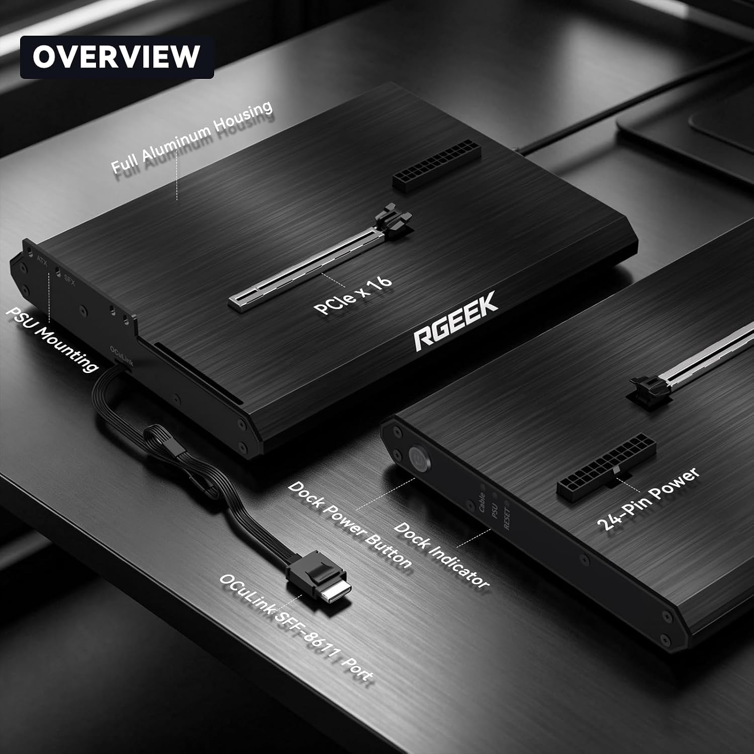 قاعدة توصيل OCuLink eGPU PCIe  - مراجعة Oculink Egpu Mini Pc وسعره